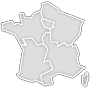 carte de France permettant la s&eacute;lection par r&eacute;gion
